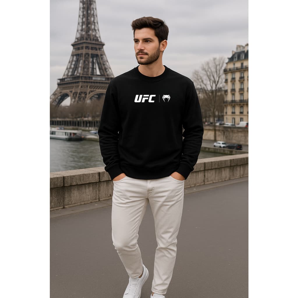 Moletom Flanelado Unissex gola Redonda – UFC  01 | Conforto e Estiloso  em um só produto