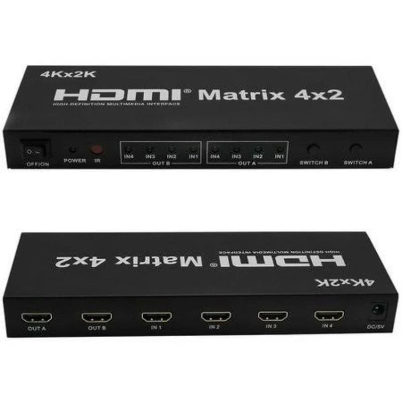 Switch matrix HDMI 4x2 2.0 4k