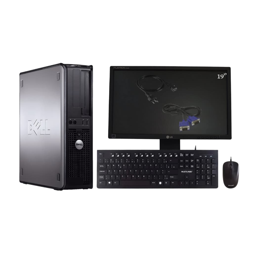 Computador Optiplex Dell 330 Intel Dual-Core + Monitor 19'' + Completo