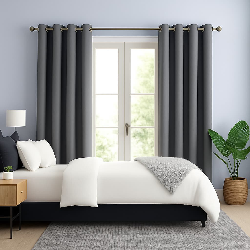 Cortina Blackout PVC Corta 100% a Luz 2,80 m x 2,30 m para Sala, Escritorio, Quarto