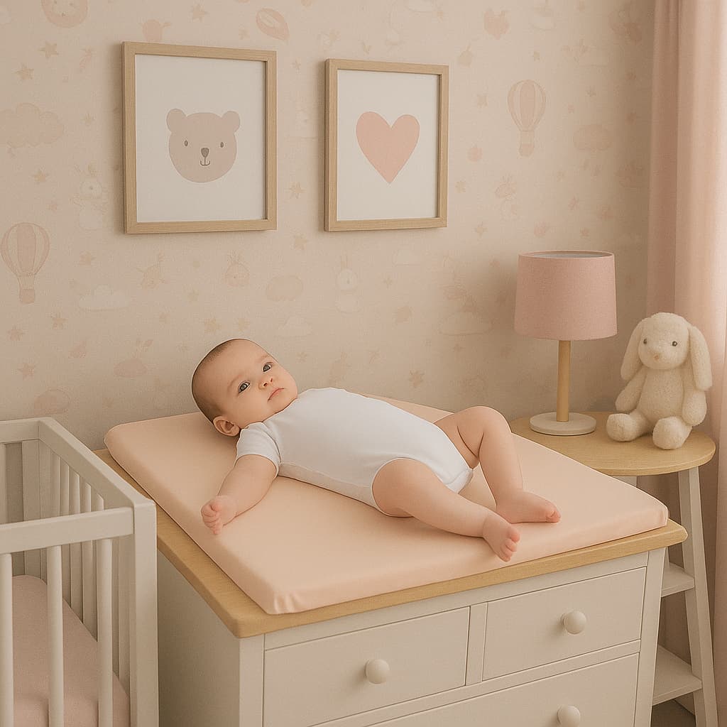 Trocador de Fraldas Cômoda Bebê 100% Impermeável Siliconizado Slim 66x44x2