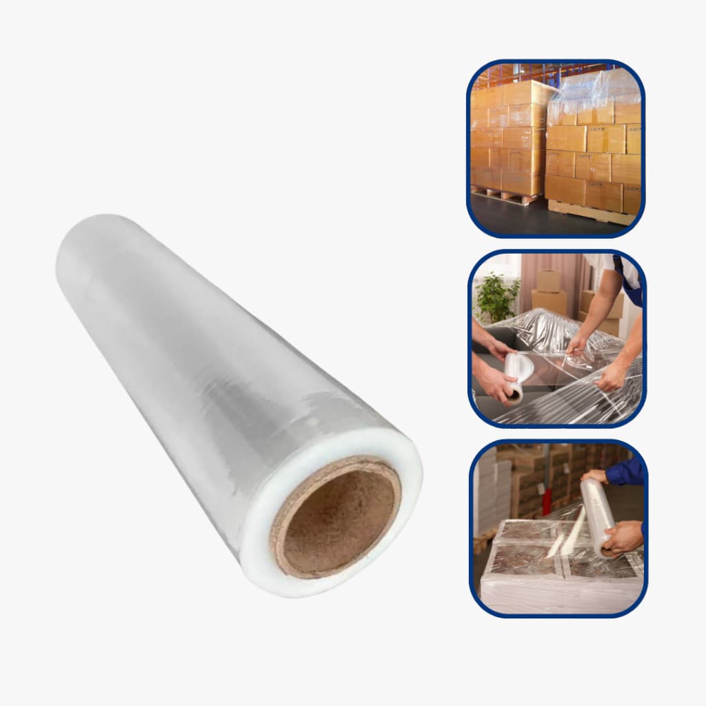 Filme Stretch Transparente C/tubete 500x25 200 Metros