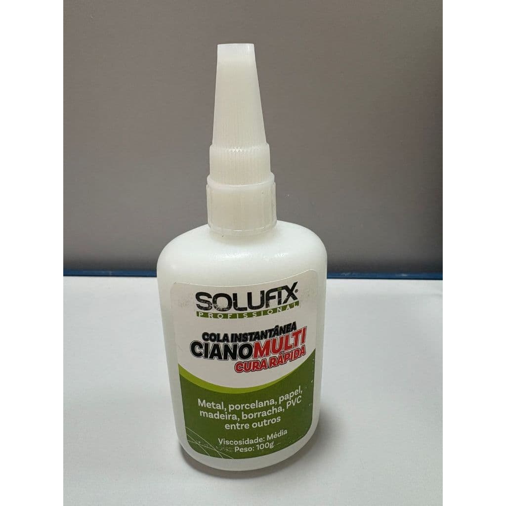 Adesivo Instantaneo 100g Ciano Transparente Cola Rapida Cor Incolor