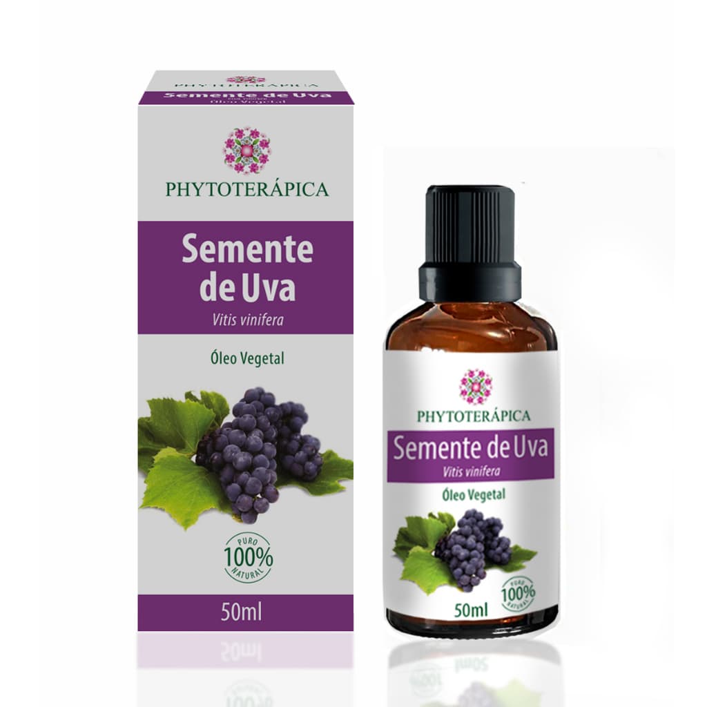 Phytoterápica Óleo Semente de Uva 50ml - Nutre, Suaviza e Previne o Envelhecimento