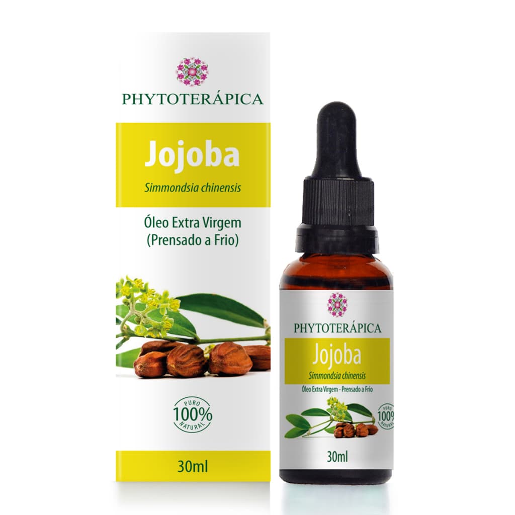 Phytoterápica Óleo Vegetal Jojoba 30ml - Hidrata, Controla a Oleosidade e Protege os Fios