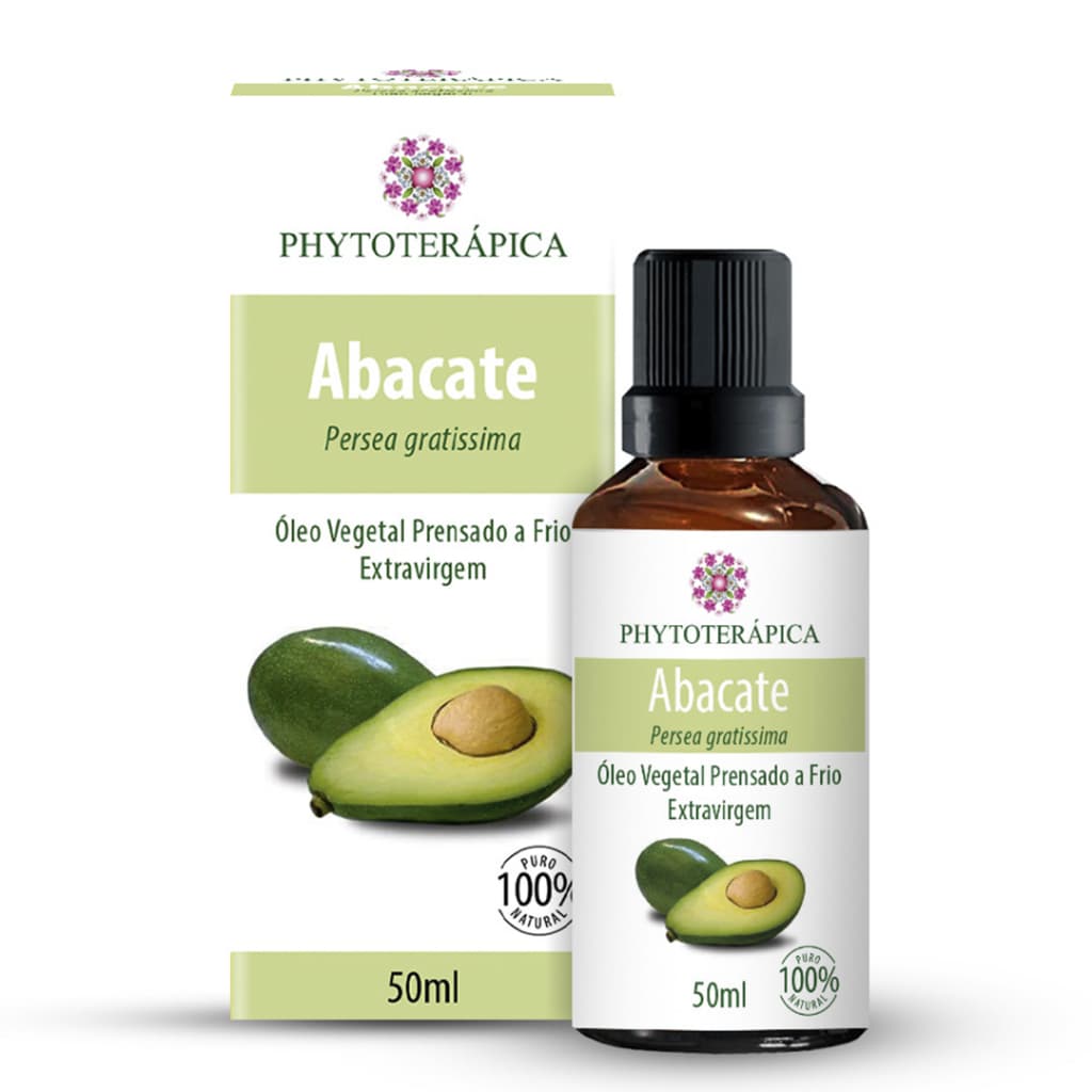 Phytoterápica Óleo Vegetal de Abacate 50ml - Hidratação Profunda, Antioxidante e Revitalizante