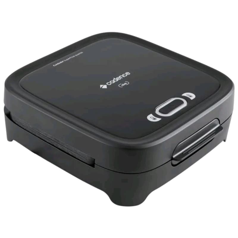 Sanduicheira Grill Cadence Preta 750W Antiaderente Click SAN400