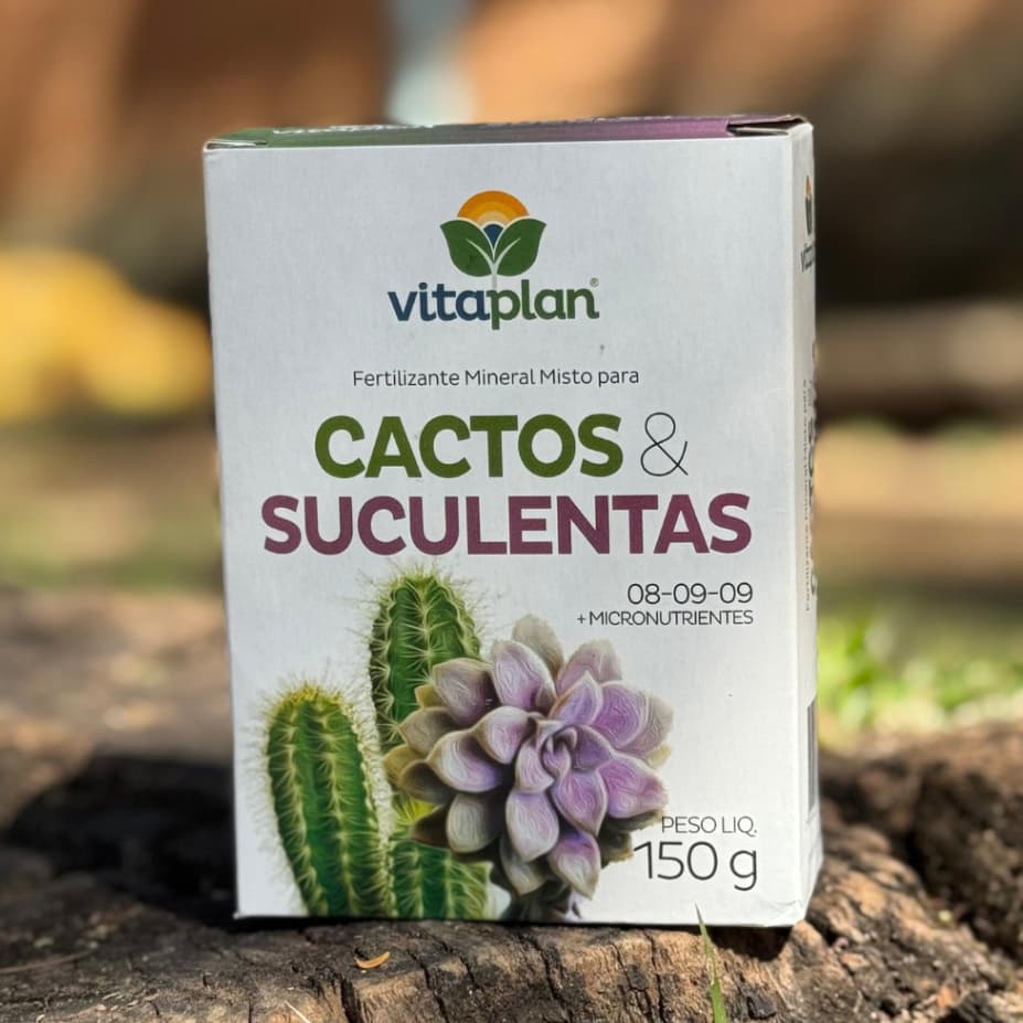 Adubo Fertilizante Para Cactos E Suculentas Vitaplan150g – Crescimento Saudável, Floração e Nutrição