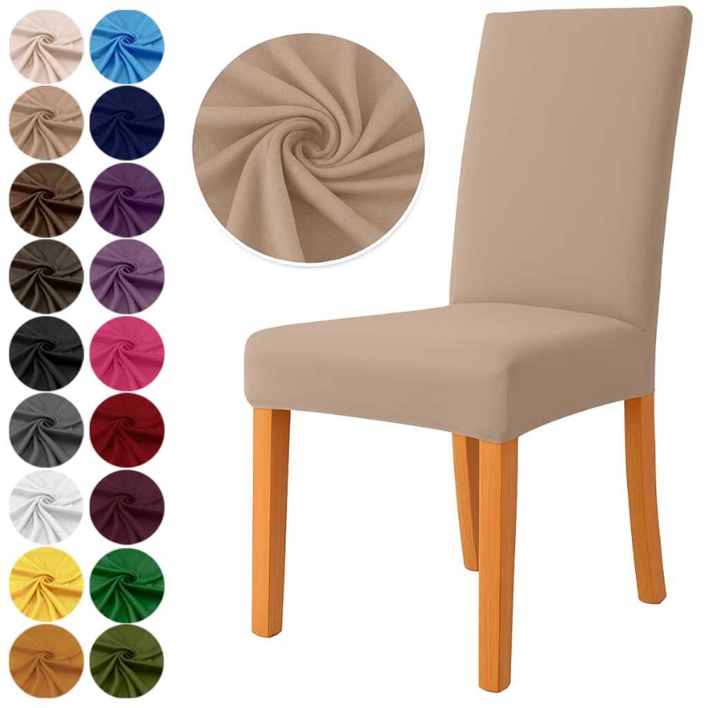 Kit 6 Capas De Cadeira Jantar em Malha Com Elástico