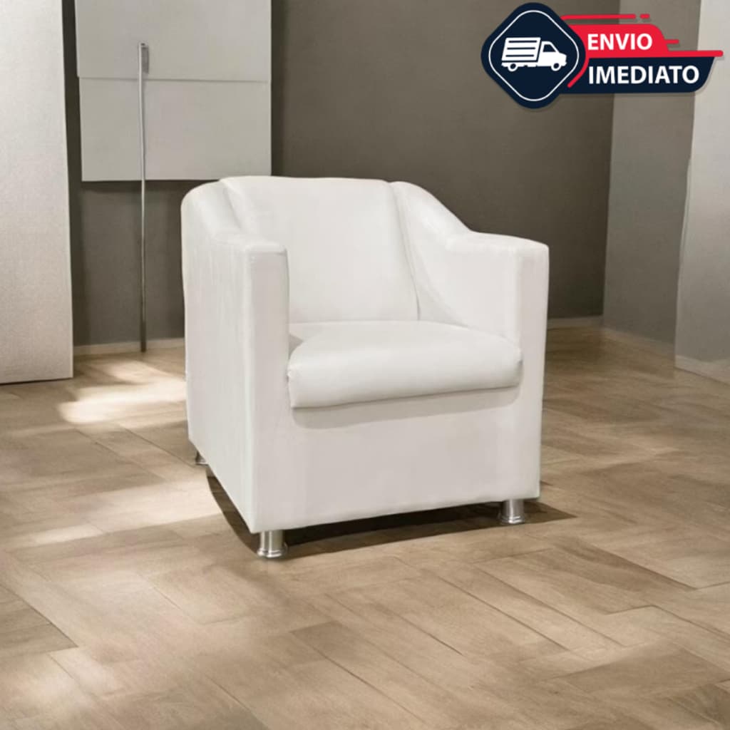 Poltrona Decorativa tillak Para Barbearia Salão De Beleza Recepção Cores Pés Cromados