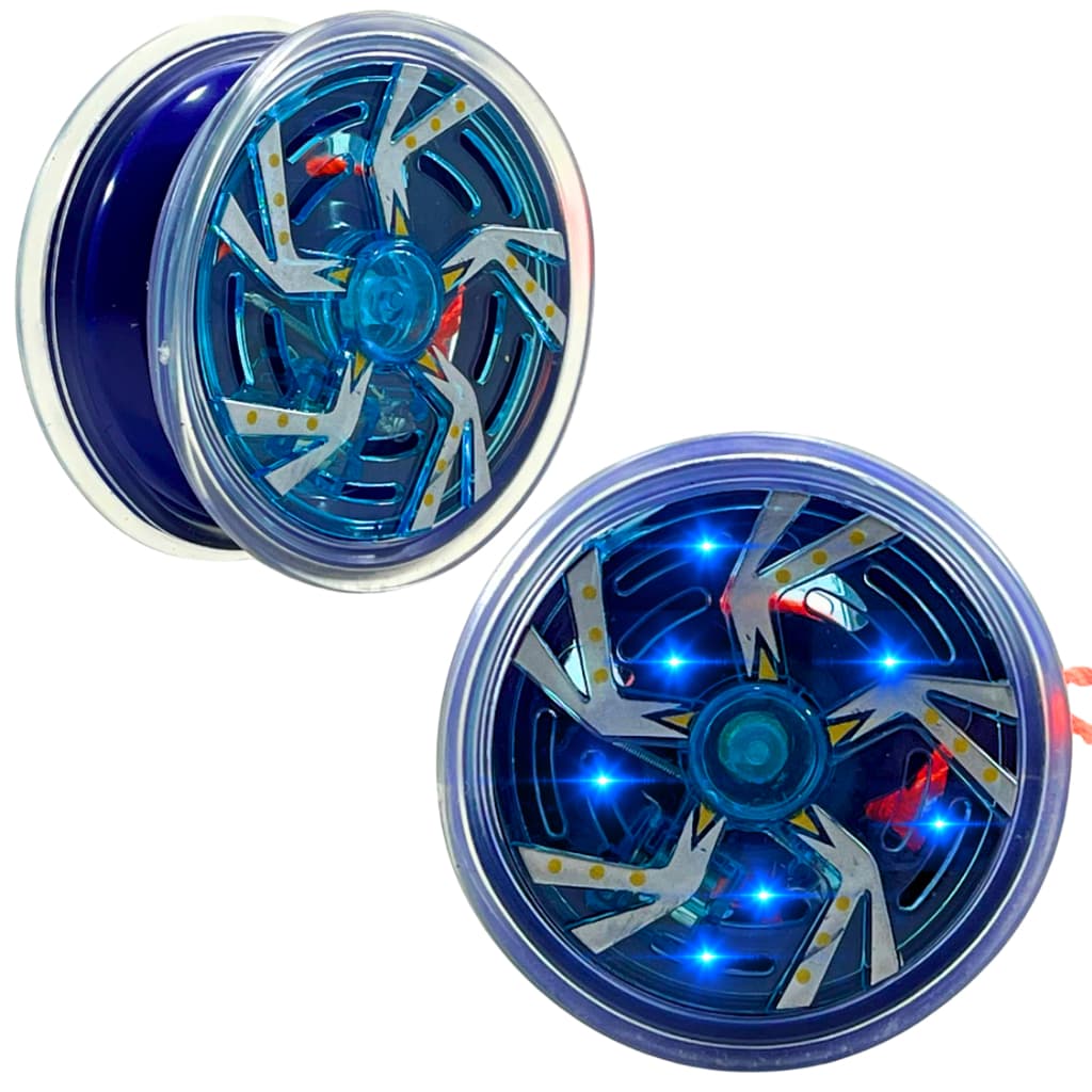 kit  2 Yoyo Ioio Profissional Com Rolamento E Luz led estrutura de metal e silicone