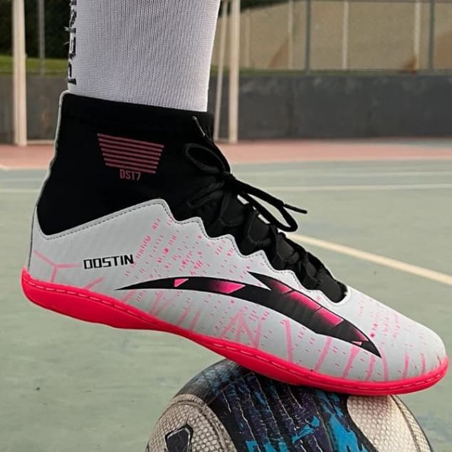 Chuteira Adulto Quadra Futsal Cano Alto Costurada Envio Imediato