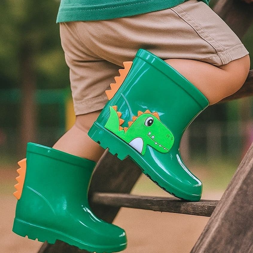 Galocha Infantil Masculina Bota Menino Emborrachada Antiderrapante