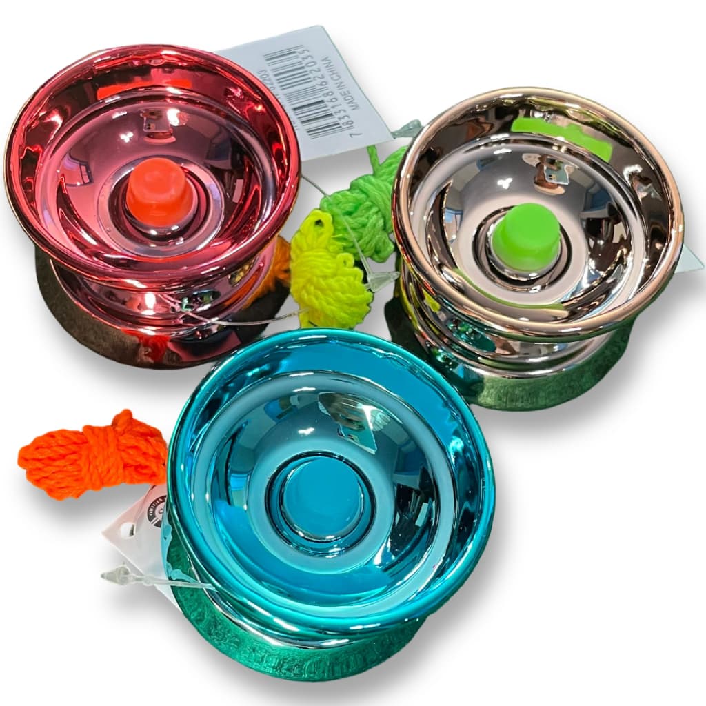 YoYo ( Ioiô ) Profissional Metalizado com Rolamento - Ioio de Metal Com ou Sem LED Cores Variadas