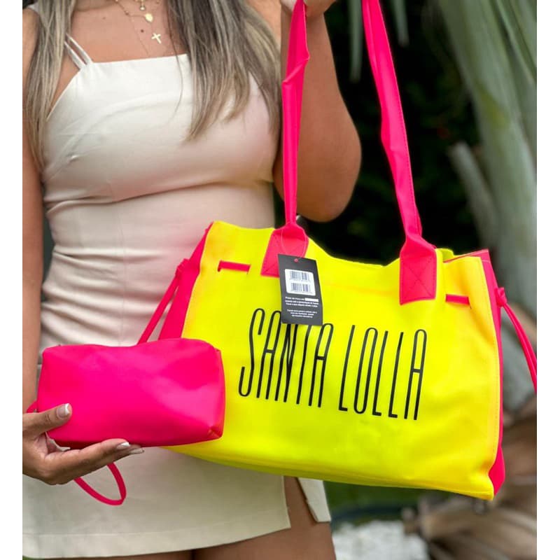 Kit sacola praia e piscina silicone impermeável