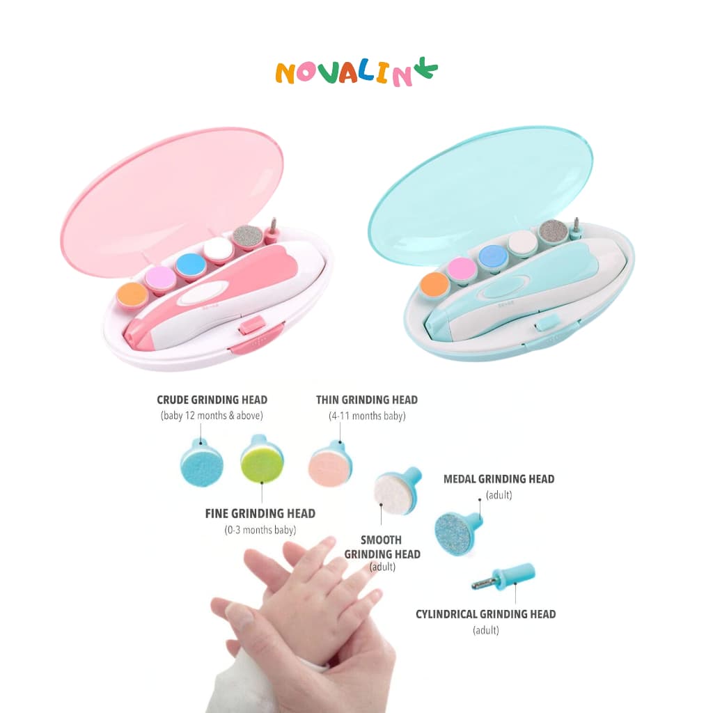Lixa de Unha Elétrico Aparador Cortador Para Bebê Infantil Com Estojo