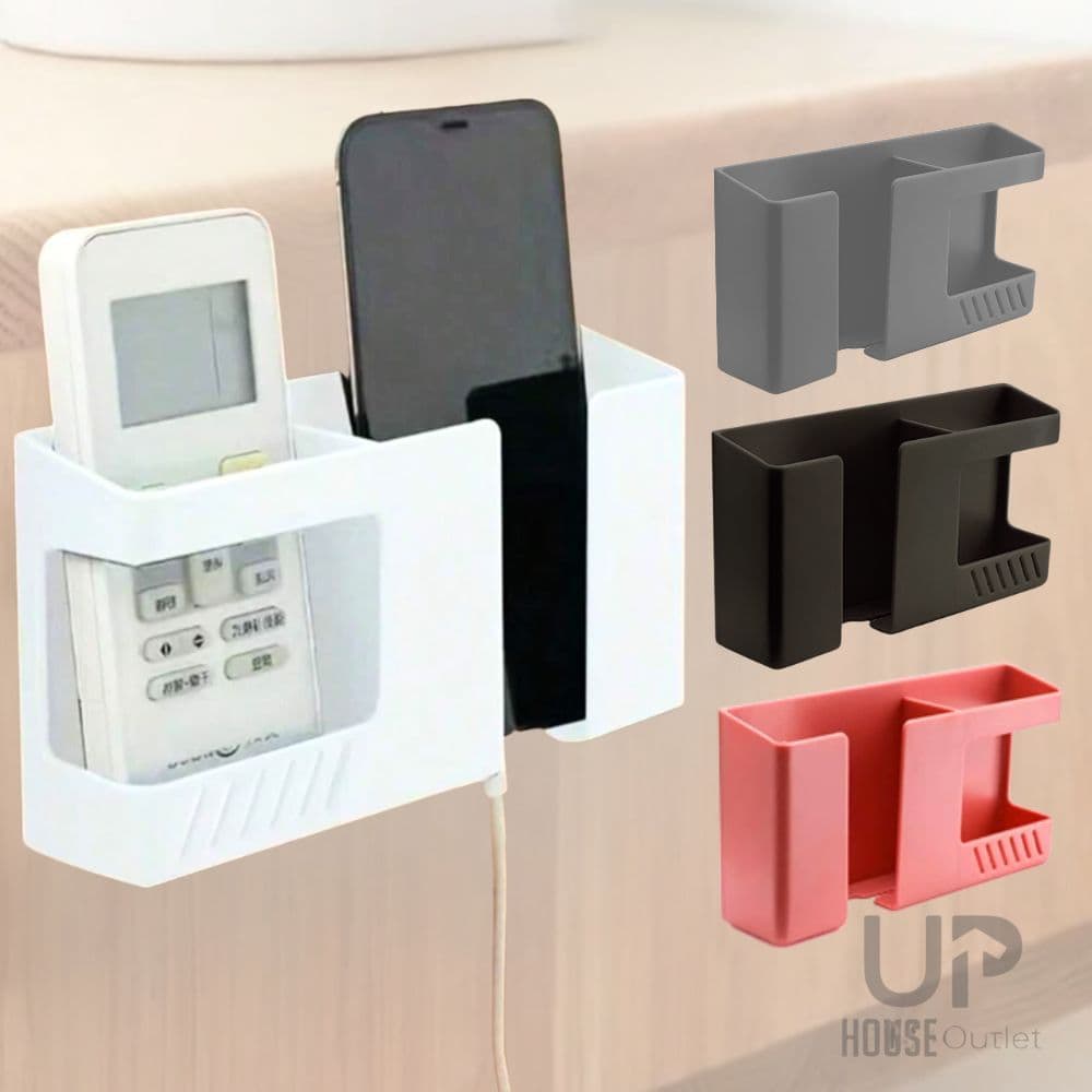 Suporte De Parede dois em um Multifuncional Sem Furar Telefone Móvel/Controle Remoto/Banheiro
