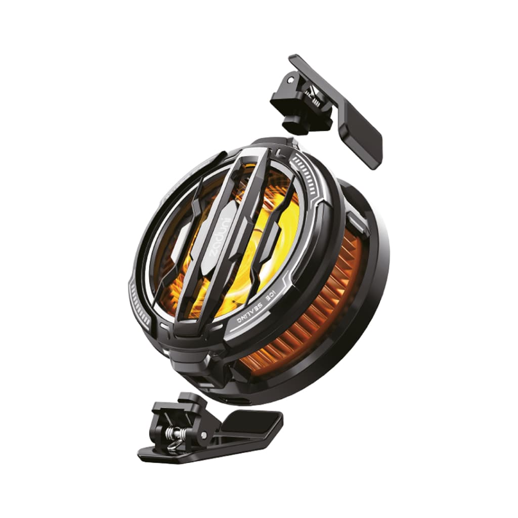 Cooler Gamer Para Celular Zaduni Pro CX07 com LED RGB, Ventilador para Telefone Com Clip + Adesivo