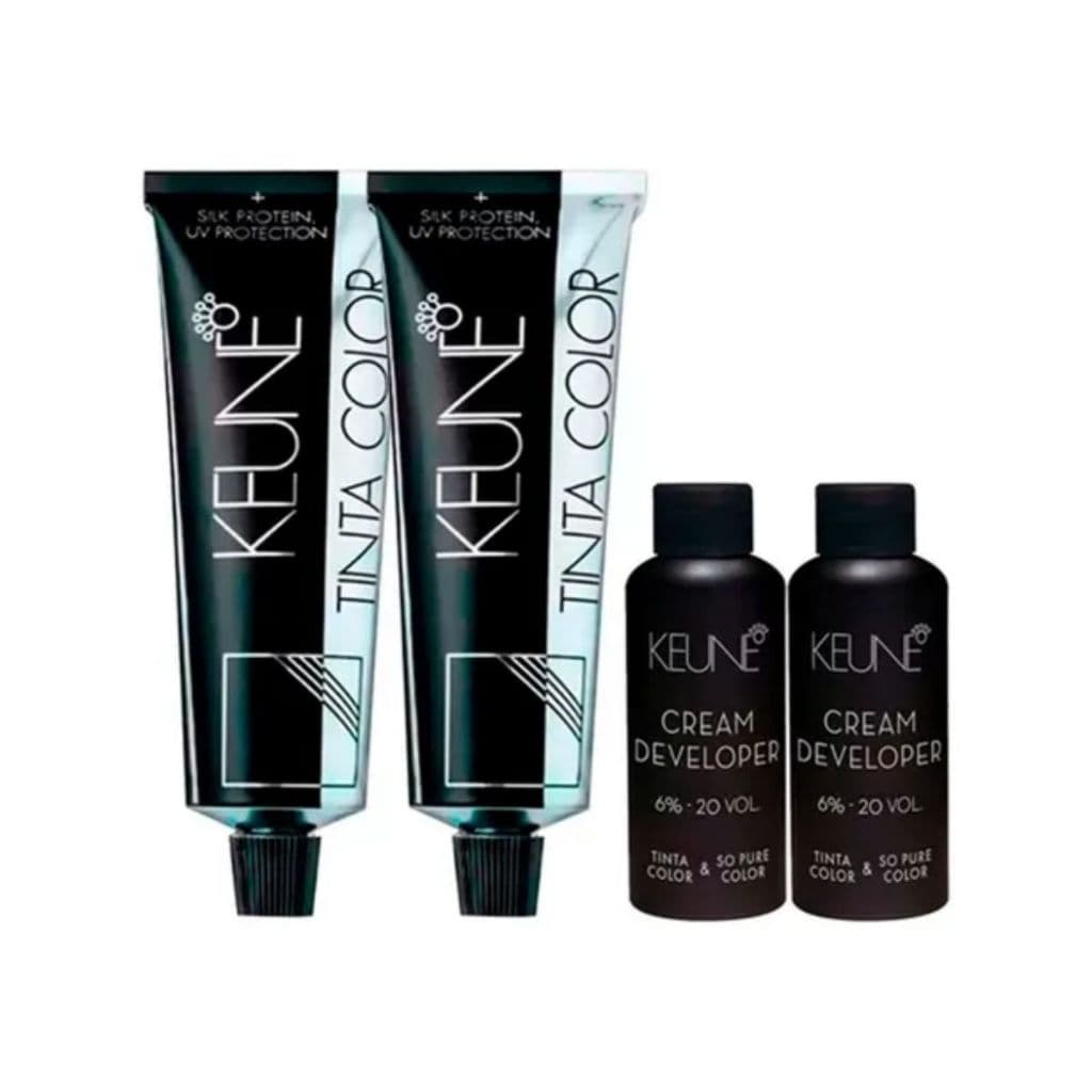 Kit 2 Tinta Keune Color 60ml + 2 Ox Cream Dev 20vol 6% 60ml