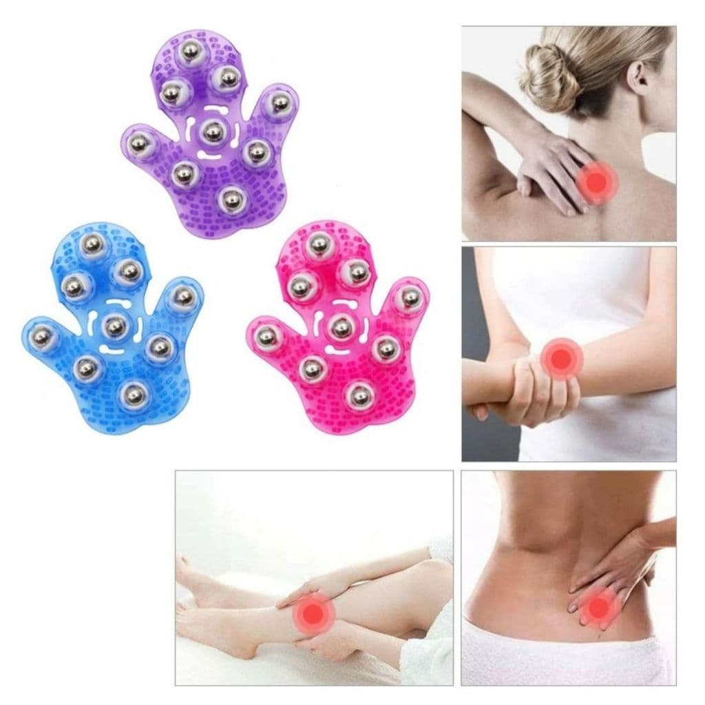 Luva Massageadora Manual 9 esferas
