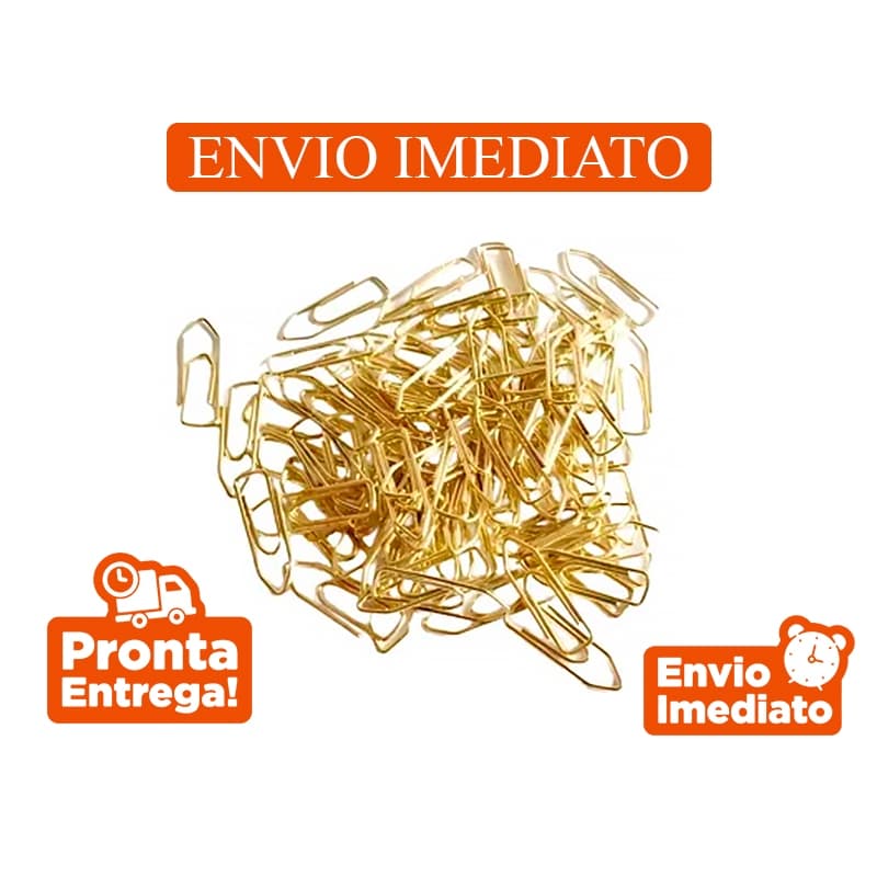 Mini Clips Nº 5 Para Convites Casamento Festa Debutante Organizar Escritório Dourado