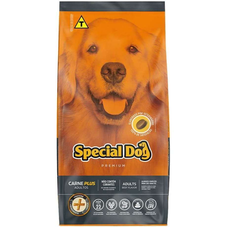 Ração Special Dog Premium Plus para Cães Adultos sabor Carne 10.1 KG
