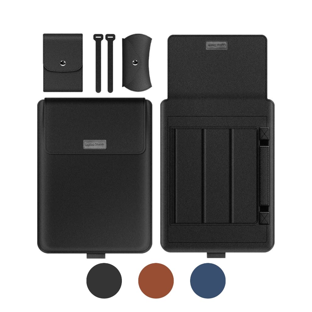 Case Capa Notebook Macbook Air Pro M1 M2 M3 M4  Em Couro 4 Em 1