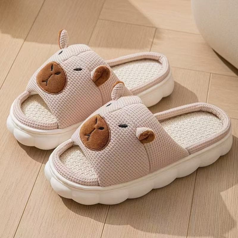 Pantufa Chinelo Femenino  Masculino  Confortável Premium  Capivara Antiderrapante Macia Super Presente Pra Familha
