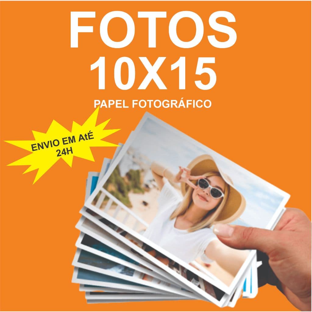 Impressão de fotos 10x15 A5 - Escolha suas fotos envio em até 24h uteis