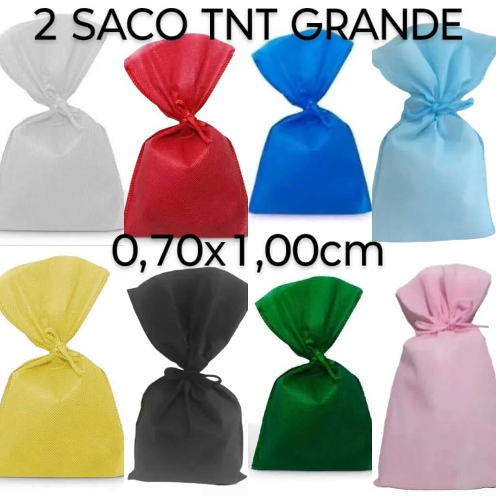 Saco Gigante em TNT 70x100cm com cordão Náutico para amarrar, organizadores para presentes, edredons, roupa suja
