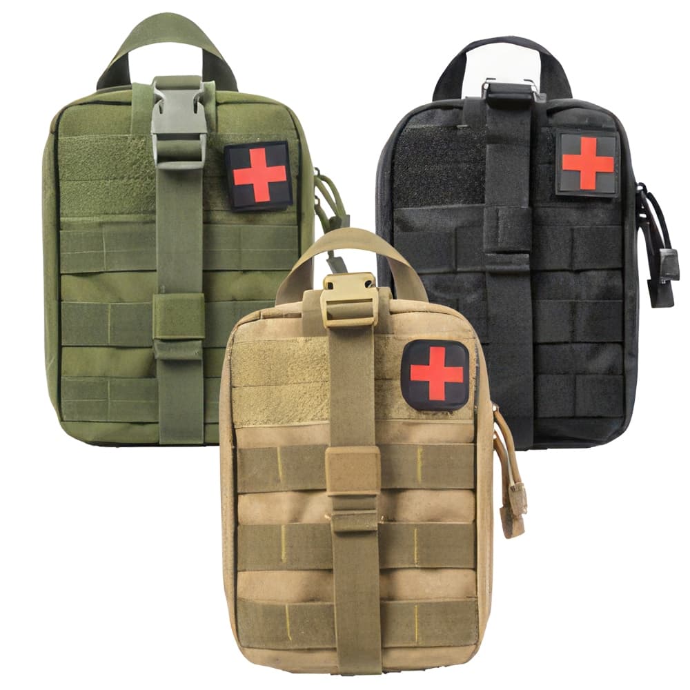 Bolsa Tática Kit Primeiros Socorros Emergência Organizadora MEGGAFLEX