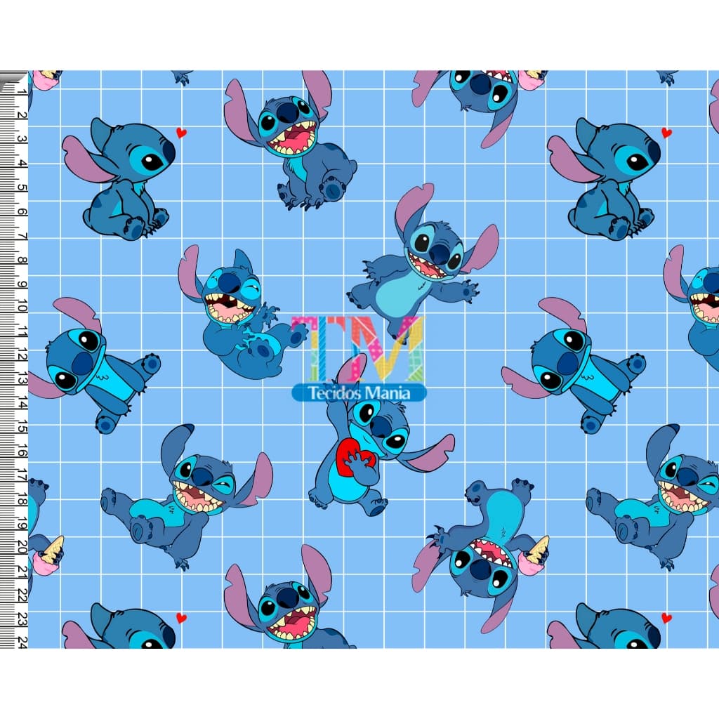 Tecido OXFORD estampado digital - Stitch