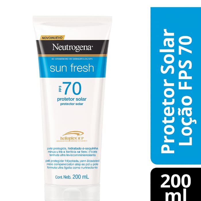 Protetor Solar Corporal Neutrogena Fps 70 Sunfresh 200ml