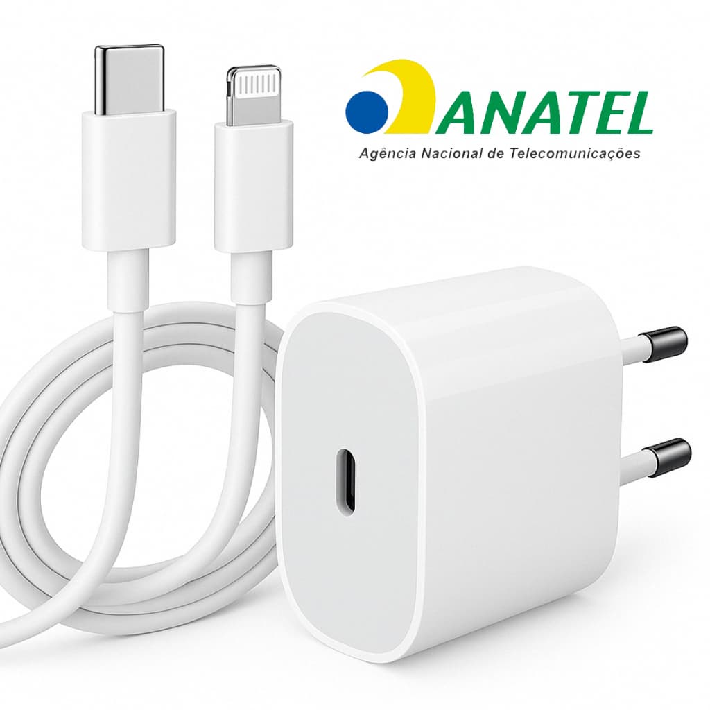 Carregador iPhone Original 20W Turbo iPhone 11 12 13 14 Pro Xr Xs Usb C Lacrado