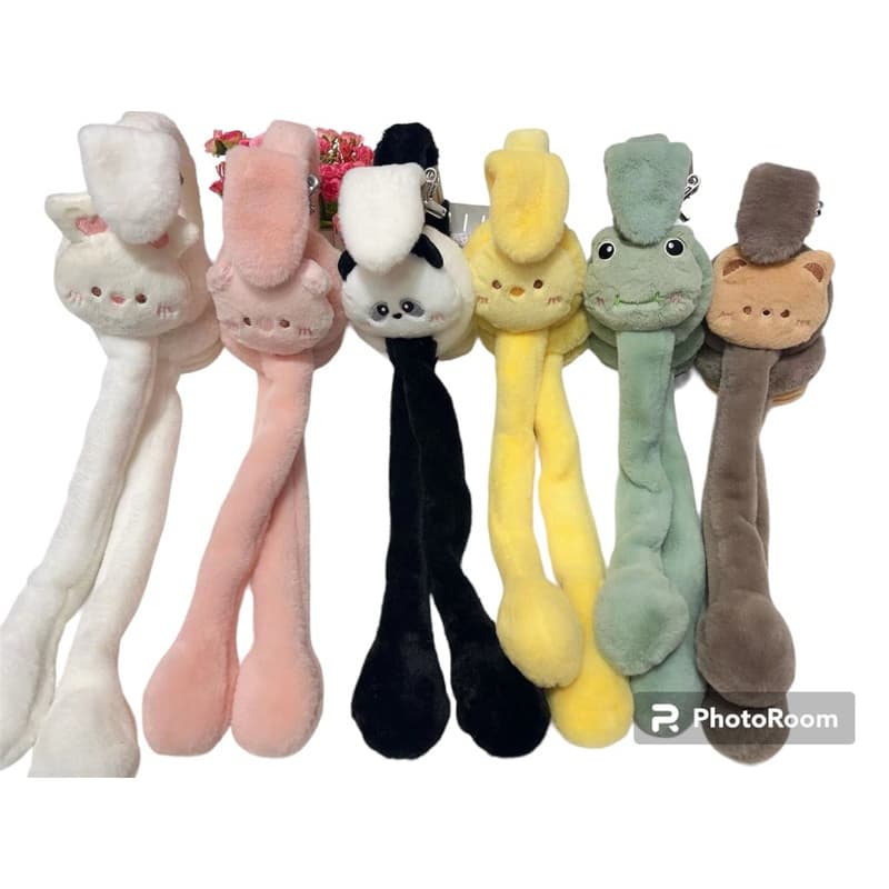 TAPA DE ORELHA MOVE COM LED Pelúcia Quente , Boné De Brinquedo Engraçado, Chapéu De Orelhas Em Movimento