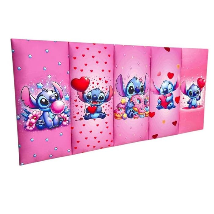 Cabeceira de Cama em Módulos Estofados Premium Infantil Menina e Menino - Envio Full