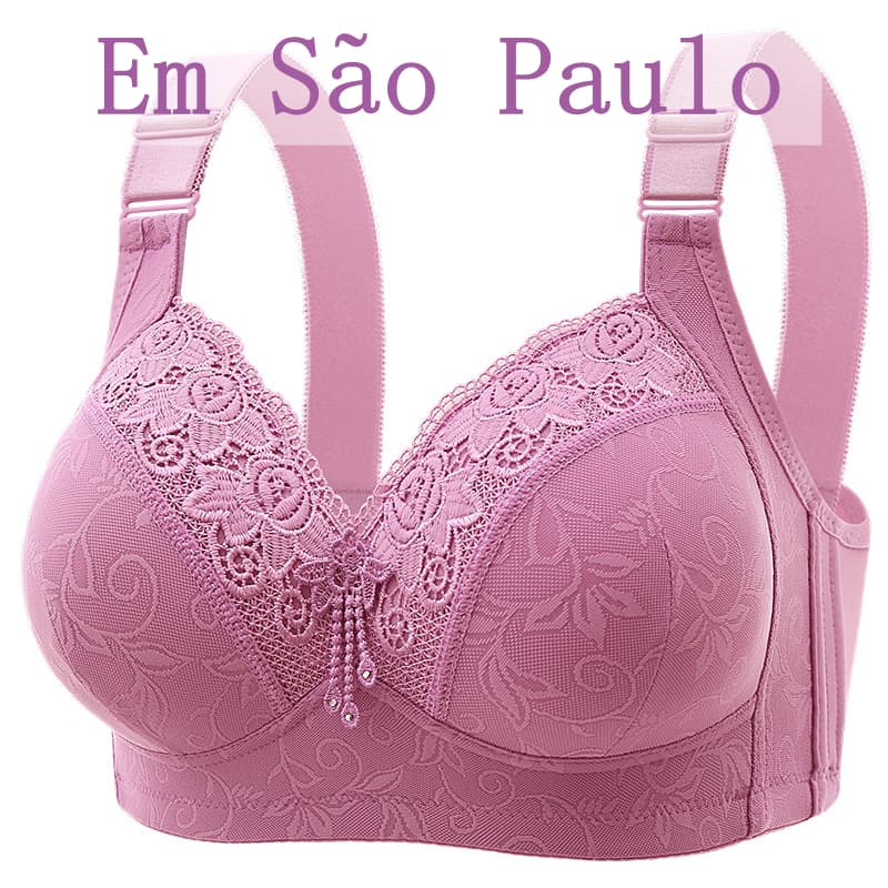Sutiã Para Mulheres Lingerie De Peito Ajustável Sem Anel De Aço Grande Superior Pequeno Antiderrapante Confortável