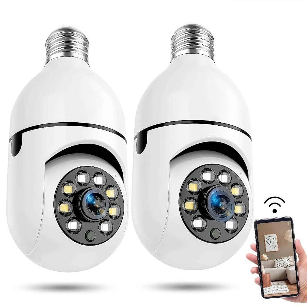 Câmeras de segurança a Prova D'água sem fio gira 360 com app  full HD visão noturna