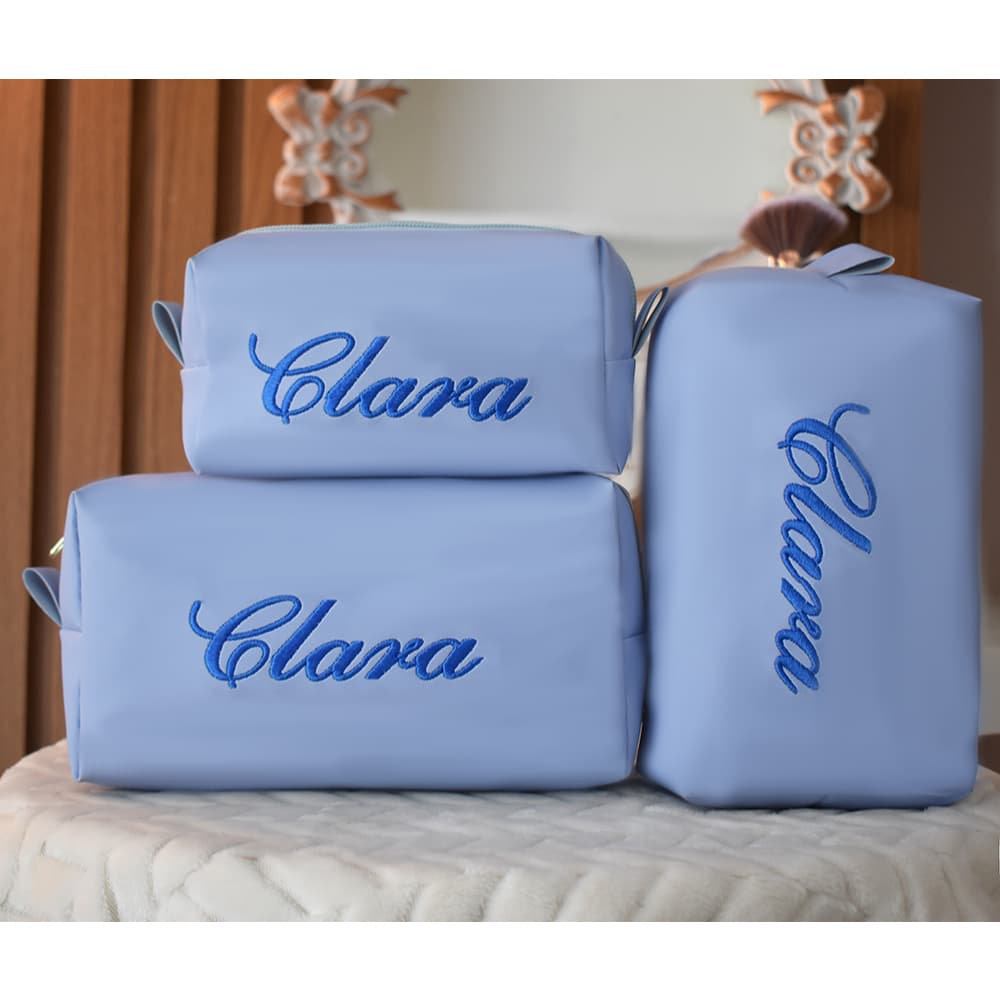 Kit Necessaire Personalizado 3 Peças Feminina Luxo Organizador Rallory