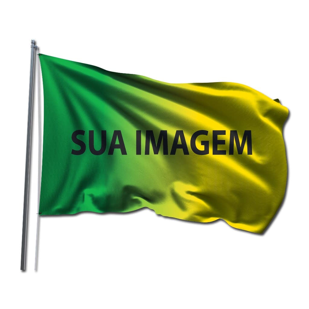 Bandeira Personalizada 200x150cm - 150x100cm - 100x70xm C/ sua Imagem ou Logo - Normal ou Dupla Face