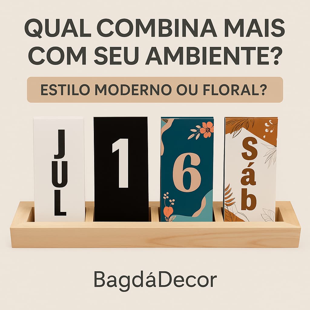 🗓️ Calendário Cubo de Madeira | Permanente e Minimalista | Organização com Estilo - ENVIO IMEDIATO