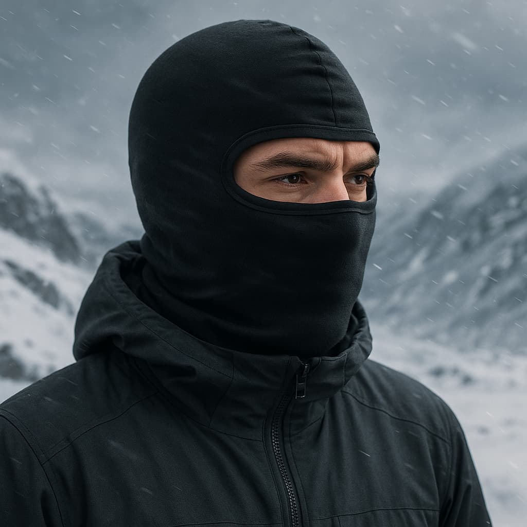 Touca Ninja Balaclava Respiravel para Inverno Ciclismo Motoboy Motoqueiro com proteção uv