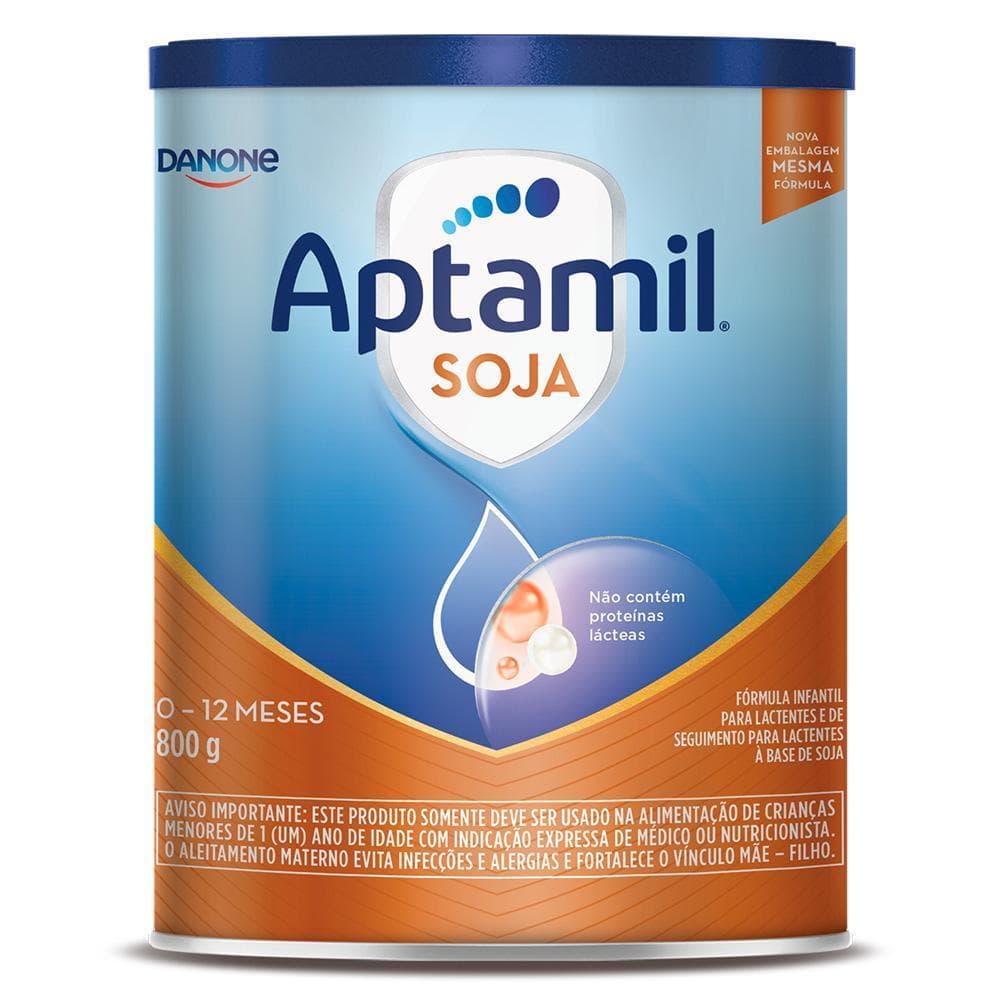 Aptamil Soja 800gr - Fórmula Infantil Danone  - De 0 A 12 Meses