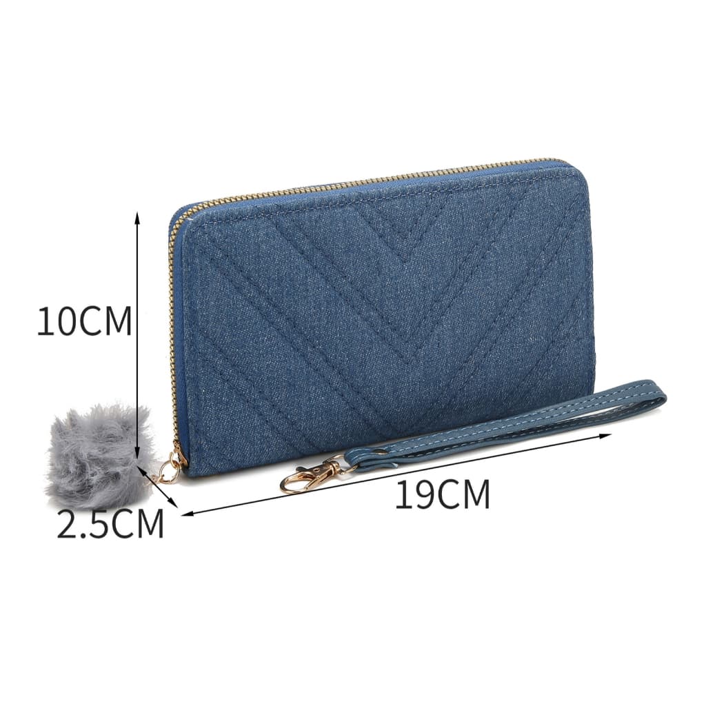 Carteira grande feminina porta cartão moeda lq157