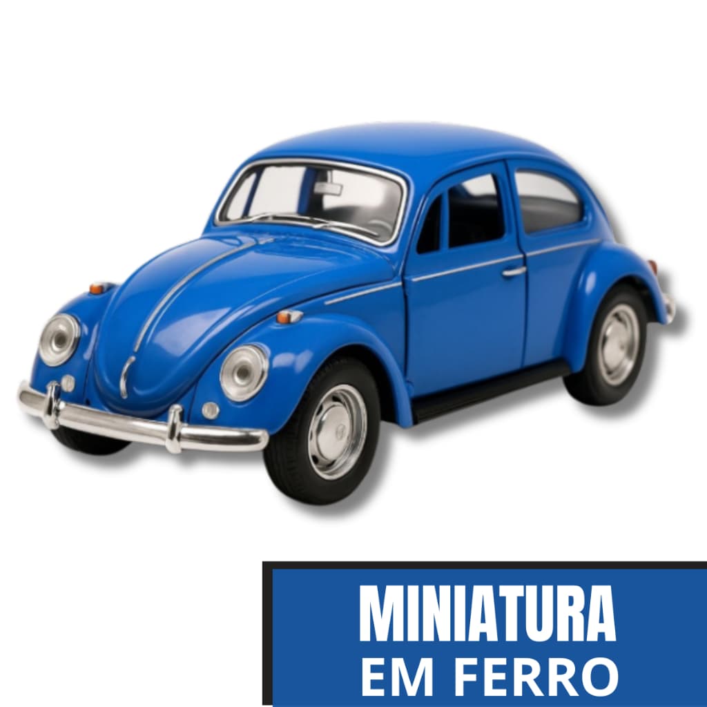 Novo Fusca Miniatura de Ferro, Fusquinha Carrinho Coleção em Metal de Alta Qualidade lançamento
