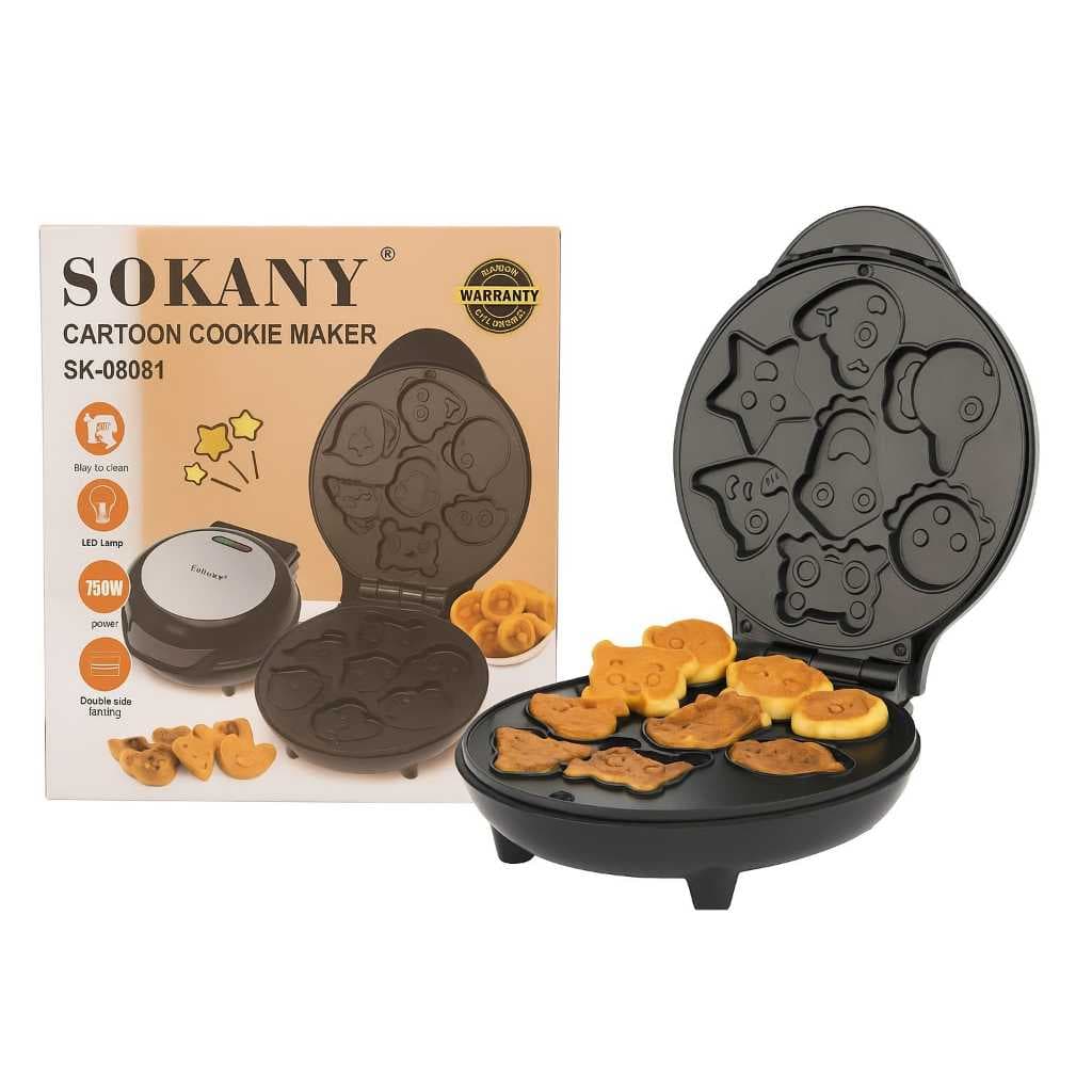 Maquina Donuts Waffle Infantil Renda Extra 7 Bolinhos De Desenhos Voltagem 110v