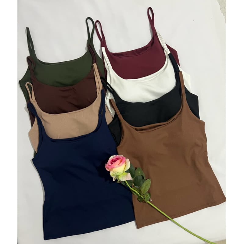 kit 2 regata femenina ribana canelado alçinha fina com bojo