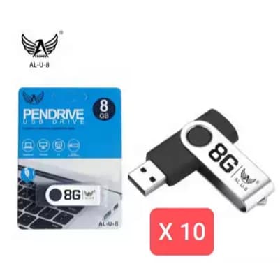 kit 10,6 Pendrive 8GB Pen Drive De Alta Qualidade AL-U-8 - Altomex