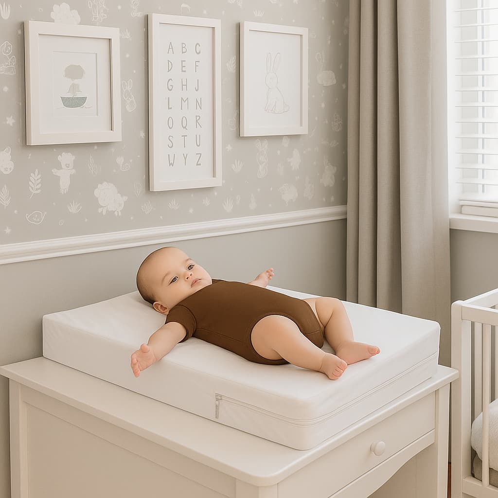 Trocador De Fraldas Cômoda Bebê Impermeável Siliconizado Plus