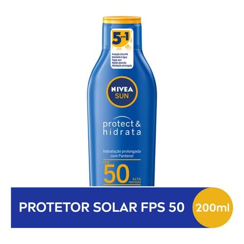 Protetor Solar Nivea Sun FPS50 com Pantenol 200ml